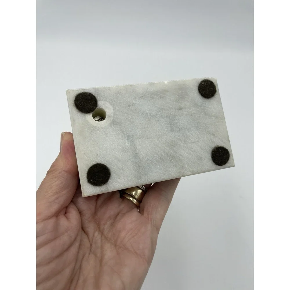 The State of Texas Seal Brass & Marble Pen Holder 2.5